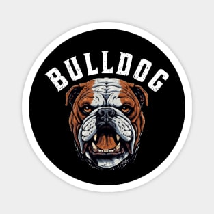 BullDog Dog Love Retro Texture Magnet